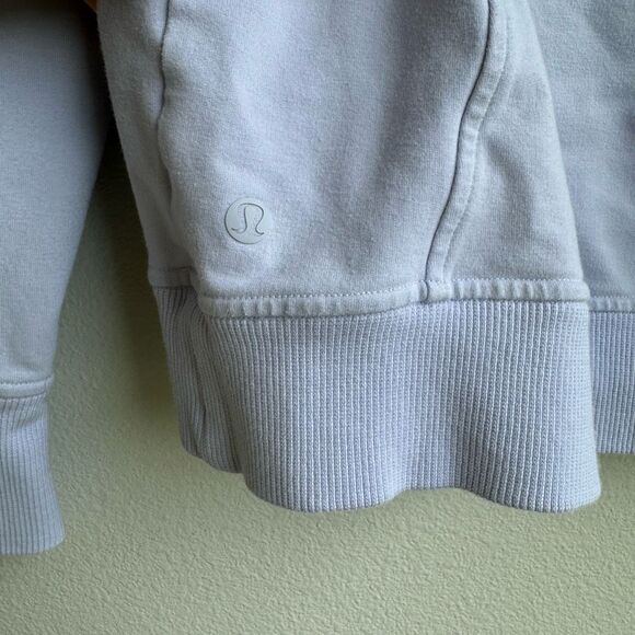 Lululemon Scuba Pullover Hoodie Lavender Dew Size 6 Small Stretch French Terry - Picture 4 of 5